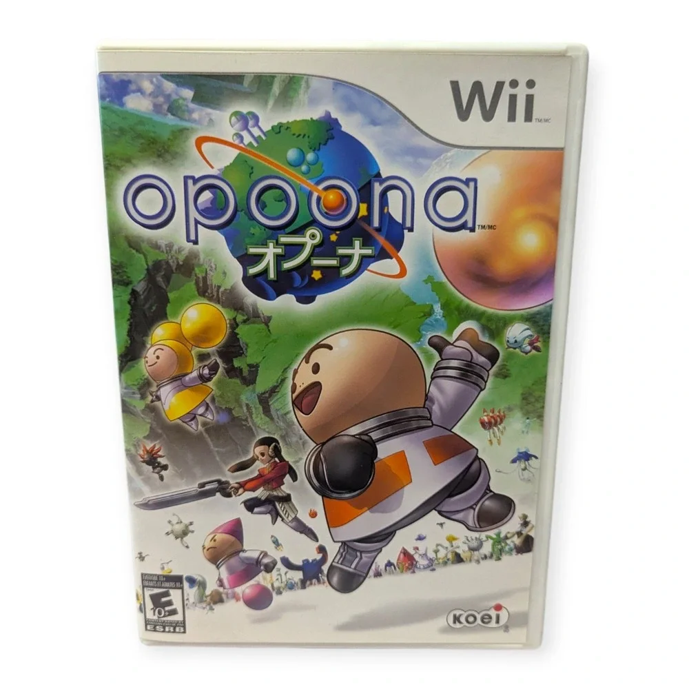 Opoona Nintendo Wii RPG Koei 2008 Complete CIB White Case
